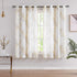 FMFUNCTEX Linen Semi Sheer Curtains - Yellow White 45 Inches Long for Bedroom, Grey Tree Branch Print