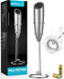 SIMPLETaste Milk Frother Handheld Electric Foam Maker | Drink Mixer with Stainless Steel Whisk and Stand