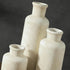 Set 3, Ceramic Vases of Whitewashed Neutral Flower Vases Home Decor, Pottery Rustic Farmhouse Decorative Vases Modern