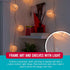 50 Pack 24 VELCRO Brand Indoor Light Clips for Hanging String Lights, Holds Up to ft, Transparent Peel-and-Stick Wall