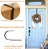 PECULA 2 Pack 14” Wreath Hangers for Front Door, Metal Wreath Door Hanger 40lb Load-bearing for Decorations