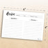 Double Sided Recipe Cards, Set of 50, 4x6 Inch Thick Cardstock with Lines