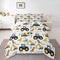 Kids Excavator Comforter Set Full, Cartoon Equipment Trucks Bedding for Boys Girls