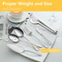 Pleafind 18-Piece Stainless Steel Serving Utensils Set, Includes Spoons, Forks, Tongs, Pie Server for Parties