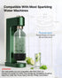 1 2 Pack, (1L) (1L) Soda Maker Bottle, Litre Reusable BPA Free Sparkling Water Bottles, Reusable Carbonating Bottles
