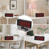 Dimmer, 3-Level 12/24H Snooze, Set KWANWA Digital Alarm Clock with Auto Dual Power (Battery or USB), Large LED Display