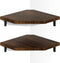 Alsonerbay Corner Shelf Wall Mount, Set of 2 Floating Corner Shelves with