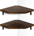 Alsonerbay Corner Shelf Wall Mount, Set of 2 Floating Corner Shelves with