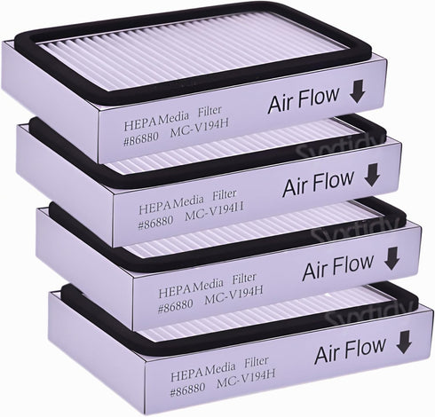 4 Pack HEPA Vacuum Filters - Compatible with Kenmore EF-2, 86880, 20-86880, 40320, 610445