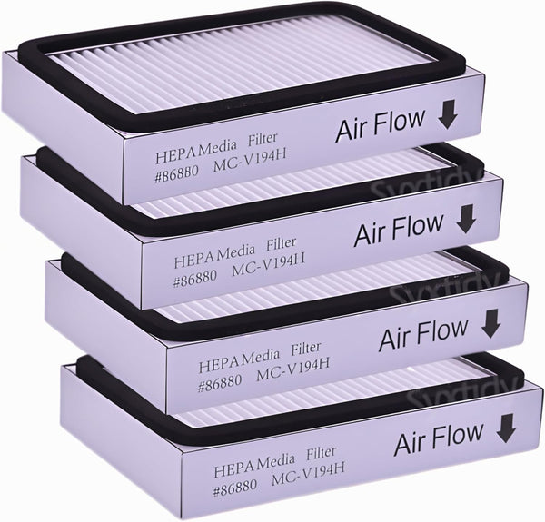 4 Pack HEPA Vacuum Filters - Compatible with Kenmore EF-2, 86880, 20-86880, 40320, 610445