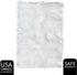 Small 2x3 Faux Fur Rug, White Fluffy Mat for Bedroom, Kids Bedroom Decor