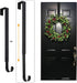 Adjustable Over The Door Wreath Hanger, 14.9 to 25 Inches, Wreath Holder for Front Door Decor, Black