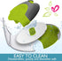 Green Pizza Cutter Wheel with Protective Blade Cover, Super Sharp Ergonomic Rubberized Grip, Stainless Steel