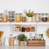 4 Pack Tebery White Under Shelf Wire Basket Hanging Storage Baskets, Small Add-on Storage Racks Slide-in Cabinet