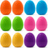 Celmuron 12 Pack Large Easter Eggs 3.74'' Bright Plastic Fillable Eggs for Easter