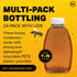 24-Pack, 1.5 lb Mann Lake Honey Squeeze Bottle, Easy Honey Dispensing, Durable, White Flip-Top Lids Included