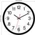 Foxtop Black Wall Clock, Silent Non-Ticking 12 Inch Quartz Battery Operated Round Analog Clock for Home