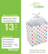 13 (3-Pack) 17" 13.5" 10" Clean Cubes Gallon Disposable Pop-Up Trash Cans with Fitted Bags Foldable Garbage & Recycling