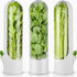HVECT Herb Saver for Refrigerator, Herb Saver Pod Cilantro Containers for Refrigerator, Fresh
