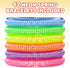 ArtCreativity Pack of 12 Neon Spring Bracelets - Assorted Elastic Plastic Wristbands, Fun Party Favor, Goodie Bag