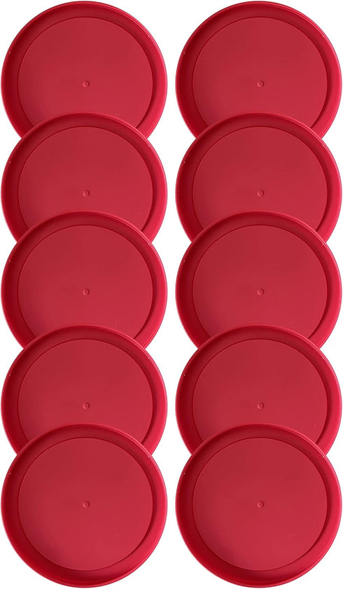 Replacement Lid for Pyrex 5" Storage Plastic Cover for 2 Cup Bowl Dish 7200-PC Red (10-Pack)
