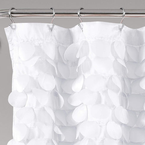 Lush Decor Lillian Shower Curtain, 72" x 72", White