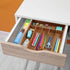 Kitchen Drawer Organizer - Acacia Silverware Holder, Extra Deep Grooved Divider, 7 Slots Cutlery Organizer Flatware Tray