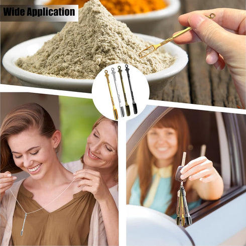 nuuubik 40 PCS Mini Spoons, Tiny Metal Mini Shovel Spoons for Powder, Metal Spoon Power Scoop Tableware Charm Kitchen