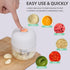 Electric Garlic Chopper, Mini Portable Veggie Chopper, 250ML Garlic Grinder Masher Onion Chopper, Blender to Vegetable, Wireless Food Processor for Ginger, Chili, Fruit, Meat, etc by MAMICOOKER