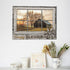 Rustic Old Barn Canvas Wall Art, Farmhouse Barn Family Decor Print, 12x16 Inch Framed