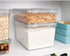 IDESIGN Large Tall Dry Goods Storage Bin, The Fresh Collection – 7.85” L x 10.85” H x 6” W, Clear Storage Bin.