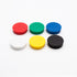 Bullseye Office 24 Round Red Fridge Magnets, Small Colorful Magnetic Discs for Kitchen or Classroom