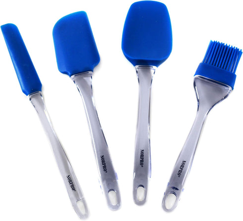 Norpro Medium Silicone Spatula, Blue, One Size, As Shown