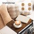 BF77SF01 HOOBRO C Shaped End Table, Adjustable Height Side Table for Sofa, Couch Side Table for Small Spaces, Slide
