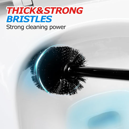 2Pack 2 1 Set, Set,Bathroom FORASTO in Toilet Brush and Plunger Extended Handle Plunger,Toilet Bowl Brush Plunger