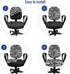 Lunarable Camo Office Chair Slipcover, Decorative Stretch and Washable Fabric Cover, Standard Size, Grey Dimgray Purple