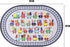3'3" 5' HiiARug Small Playroom Rug, Kids Playmat ABC Alphabet, Numbers, Train and Road Themed Play Mat Educational