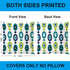 Decorative Green Blue Abstract Throw Pillow Covers 16x16 Inch, Set of 4 Geometric Cotton Linen Cushion Covers