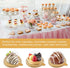Zezzxu 50 Pack Mini Cake Containers, Clear Plastic Cupcake Boxes with Dome Lids for Individual Cookies, Mooncake, Gold
