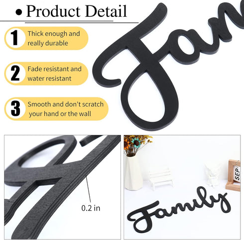 Family Wall Decor Signs for Home, Rustic Letter Family Signs (style2)