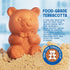 Vivid Works 1 Pack Brown Sugar Bear Keeper, Terracotta Sugar Saver Softener for Brown Sugar Containers, Reusable