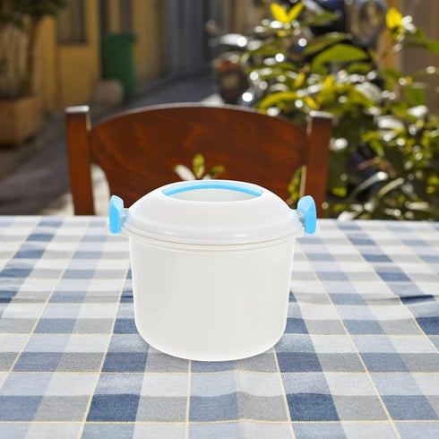 HEMOTON Microwave Cookware - Small Microwave Cooker for Rice, Easy Cooking Container for Rice, Soup & Pasta