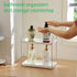 2 Countertop,Vanity Countertop Tier Bathroom Organizer Organizer,Tool-Less Installation Vanity Shelf Small Plastics