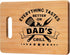 Unique Bamboo Cutting Board Gift for Dad, Best Birthday Gift, Cool Christmas, Father's Day Gift