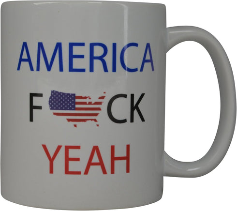 Rogue River Tactical USA Flag Coffee Mug - American Patriot Novelty Cup Gift Idea for Men Dad Father Husband