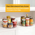 4 Pack 10 inch Countertop, 360-Degree Lazy Susan Turntable for Spice Organization | Clear BPA-Free Plastic Rotating