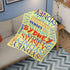 50x40inch D-Story Custom Blanket, Personalized Throw Blankets, Gift for Best Friend Word Art Names, Flannel Blanket