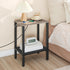 BG91UBZ01 HOOBRO Side Table with Charging Station, End Table with USB Ports and Outlet, Nightstand with Storage Shelf
