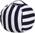 Posh Stuffable Kids Stuffed Animal Storage Bean Bag Chair Cover - Children's Toy Organizer, Medium 27" - Canvas Stripes