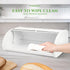 Countertop FINESSY Large Bread Box White for Pantry, Bread Box for Kitchen Stainless Steel, Breadbox Keeper for Fresh